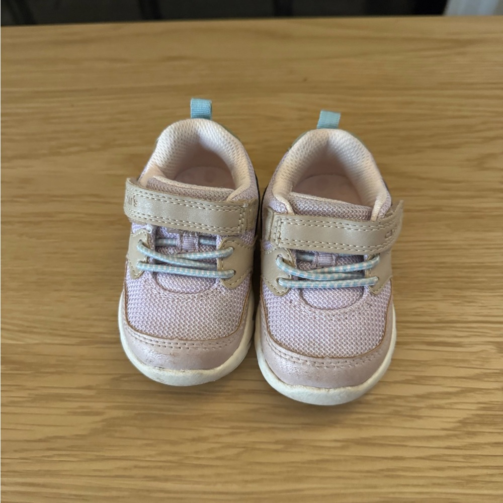 Carter's Pink and Tan Kids Sneakers